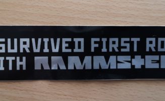 Sticker “I Survived First Row With Rammstein”